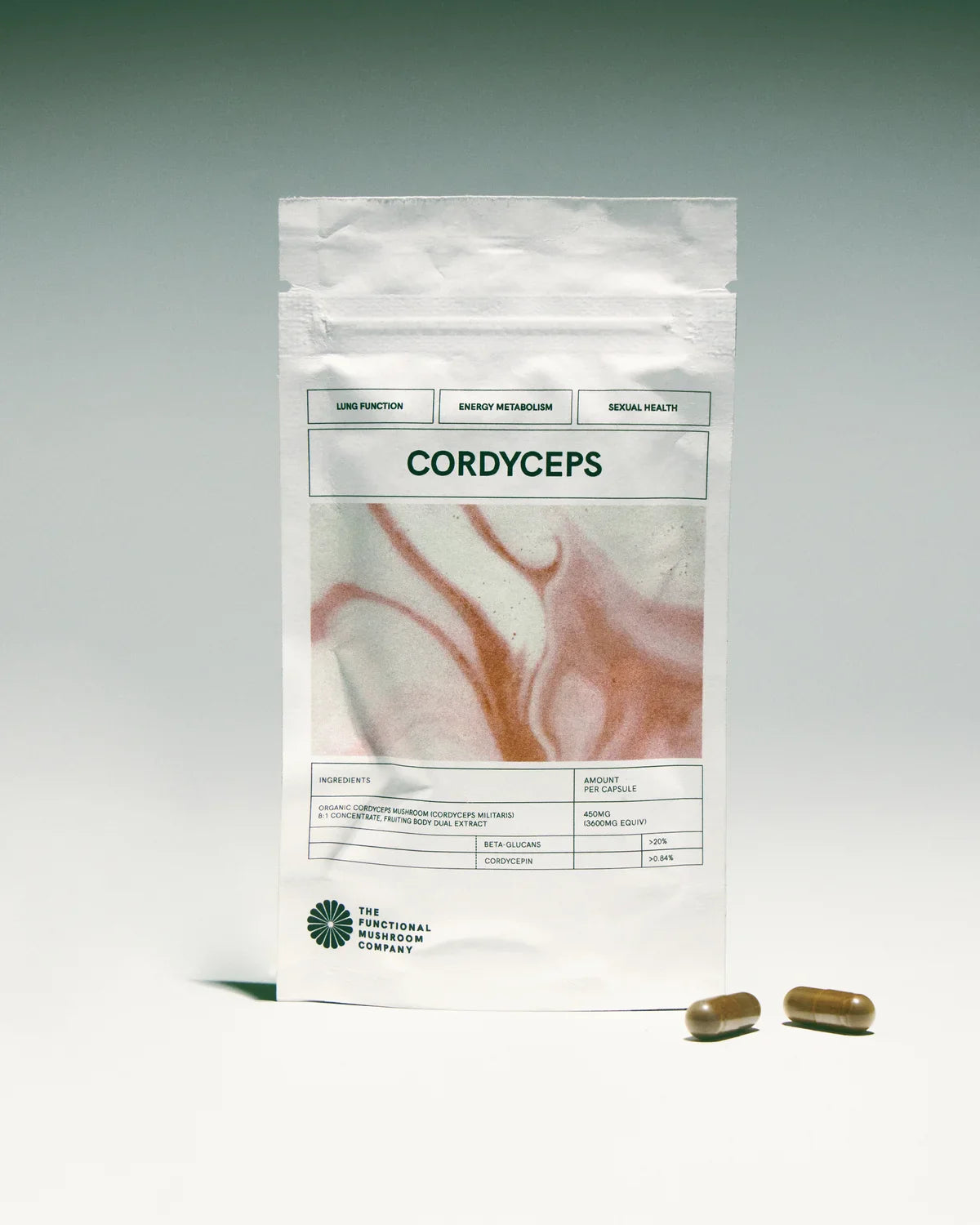 Organic Cordyceps Mushroom Extract compostable refill pack