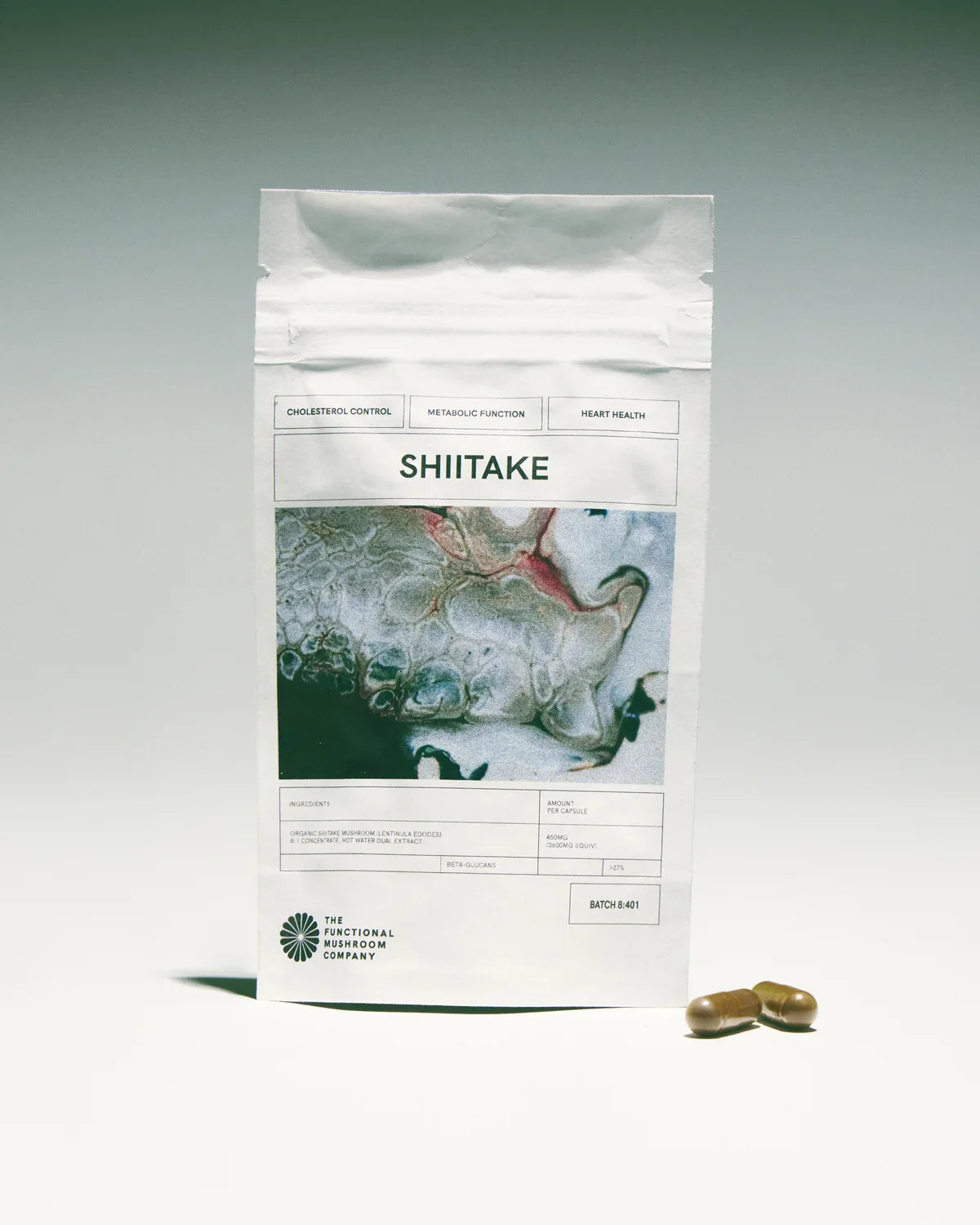 Organic Shiitake Mushroom Extract compostable refill pack