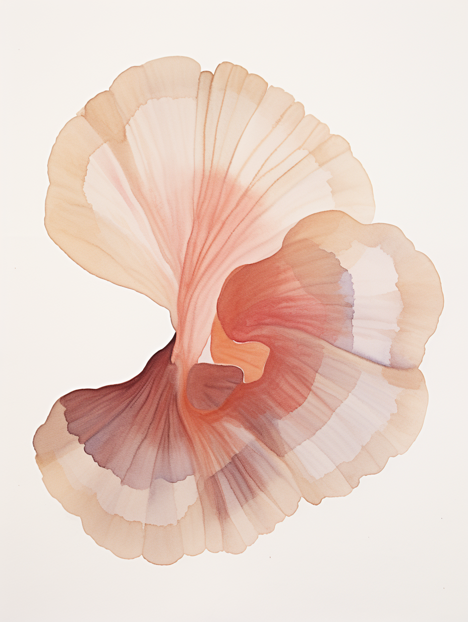 turkey tail watercolor